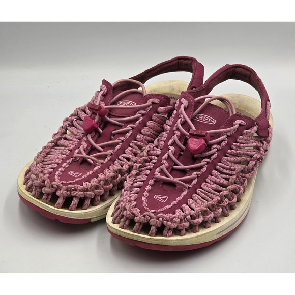 Keen Women's 9 Uneek Paracord Bungee Cord Rope Hiking Sandals Water Shoes Purple - Picture 2 of 12